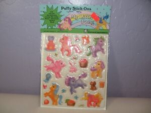 Vintage NEW 1983 Hasbro My Little Pony Bowtie's Party Puffy Stickers Style 4 B