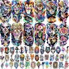 55 Sheets 3D Watercolor Temporary Tattoos For Women Men Adults Arm Fake Tattoos