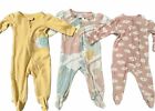 Baby Girl Sleepers 9 Months Footed Pajama Outfit One PC Clothes Lot Bundle Of 3
