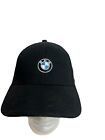 BMW Lifestyle Baseball Cap Black Front Logo Adjustable Strap Back NWT