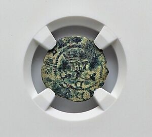 1474-1504 Spain Ferdinand & Isabel I Blanca Cuenca Mint NGC VF Detail