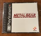 Metal Gear Solid (Sony PlayStation 1, 1999) Black label. Missing manual