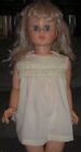 Vintage 1960s Doll or Toddler Baby Girl DRESS Yellow Lace