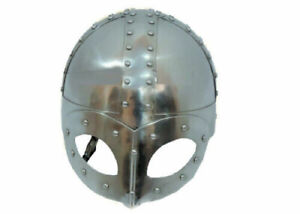 Medieval Viking Mask Helmet Reenactment Deluxe Warrior Armor