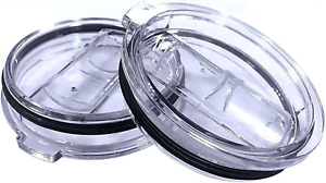 2 Replacement Lids Stainless Steel Tumbler Travel Cup Transparent Compact 30 Oz