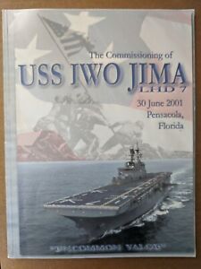 USS Iwo Jima LHD 7 ORIGINAL Commissioning Program 2001 US Navy