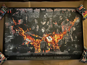 The Dark Knight Batman Darkest Knight Variant Screen Print Poster by Gabz 250