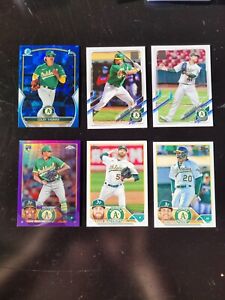 New Listing2021-2023 Topps BB 6 Card Lot - Oakland Athletics-Color Refractors SN#'d