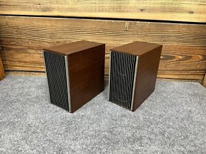 New Listing⭐️ RARE Vintage Olson S-70 Compact Stereo Speakers HiFi Audiophile See VIDEO ⭐️