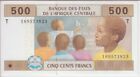 CENTRAL AFRICAN STATES-CONGO P.106T  500 FRANCS  UNCIRCULATED  2201