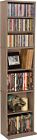 Media Storage Cabinet Movie Video Game Organizer CD DVD Tower Stand Shelf Rack