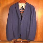 Pal Zileri Sport Coat 50R Linen Wool Unstructured Made In Italy Blue