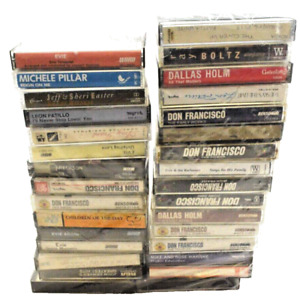 Lot of 31 Vintage Christian Gospel Religious Faith Music Cassette Tapes