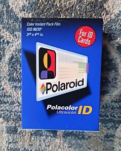 POLAROID POLACOLOR ID INSTANT PACK FILM expired 04/99 SEALED BOX 20 SHEETS