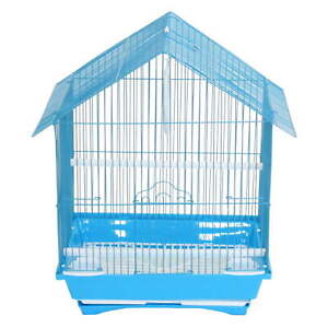 New ListingA1114MBLU House Top Style Small Parakeet Cage
