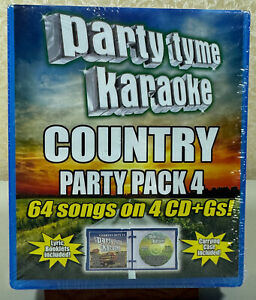 Party Tyme Karaoke, Country Party Pack 4 (CD, 2013) - NEW SEALED Mnr Box Dmg