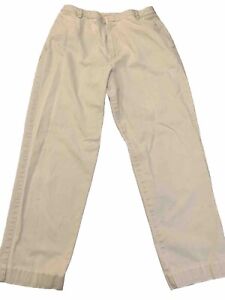 Lands End Womens Size 12 Regular Pants Beige Tan Direct Merchant Uniform Pants