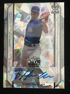 New Listing2021 Leaf Metal Draft Bubba Chandler Silver Crystals Auto; Pittsburgh Pirates