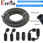AN4 AN6 AN8 AN10 AN12 Nylon Braided Fuel Line Oil/Gas/Fuel Hose End Fittings Kit