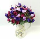 Artificial Love Flower Bouquet Fake Plant Bunch Wedding Party Home Decor Xmas US