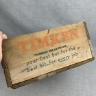 Vintage Old Timken Rock Bits Wood Crate Roller Bearing Co Colorado Springs CO