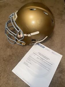 Notre Dame Game Worn Helmet Steiner Sports Bill Flavin 2008 & 2009 Seasons
