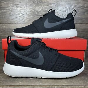Nike Men's Roshe One Black White Athletic Running Shoes Sneakers Trainers New
