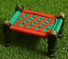 Decorative Charpai Home Decor Wooden Juth Khat/Cot (Color - Assorted) Gift Item