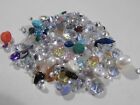 250 cts Mixed Gemstone Lot From Gold Silver Scrap Jewelry Cz More 50 Grams Lot-G
