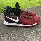 Nike Mens Size 18 Zoom KD 9 843392-610 Red Basketball Sneakers Shoes Lace Up