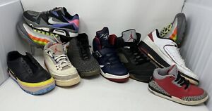 9 Air Jordan Retro 5, 3, 2 Low Nike Shoes Flight Air Force 1 Wholesale Lot