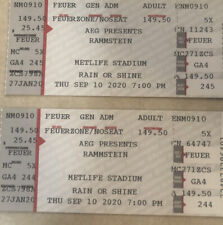 Rammstein Feuerzone GA concert tickets MetLife Stadium New Jersey 9/6/22