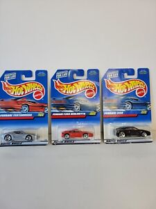 Hot Wheels Ferrari Lot Of 3 Cars (Testarossa #784, 348 #443, F355 #1094)