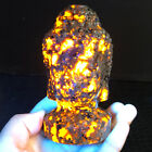 New Listing420g Natural Yooperlite Fire Stone buddha head Crystal Quartz Healing P181