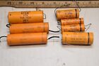 MIXED LOT OF 7 Vintage Sprague Atom LYTIC capacitors  TESTED GOOD