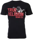 $69 TRUE RELIGION Black BUDDHA APPROVED Short Sleeve Designer Graphic T-shirt