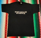 Vintage 90's Funny Age Forty Old Novelty Single Stitch T Shirt USA Made Sz Large