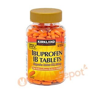 Kirkland Signature Ibuprofen 200mg Pain Reliever/Fever Reducer 500 Caplets 2026+