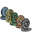 Uncle Muscle Camo Rubber Bumper Plates, Olympic Weight Plates 10/15/25/35/45lbs