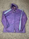 Vintage 80’s Adidas Ventex Raincoat Fullzip Jacket Adult Large Purple Rare