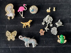 Lot Of 13 Vintage/Now Signed Animal Brooches/Pins.  (O1K)