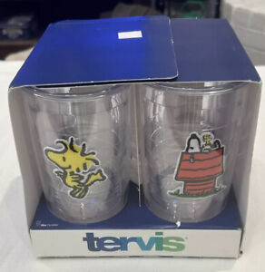 New Tervis 16oz Insulated Tumblers No Lid (Set of 4) PEANUTS BEST BUDDIES