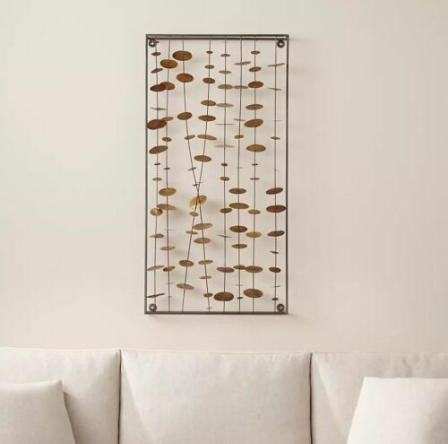 Crate and Barrel Chimes Metal Wall Sculpture