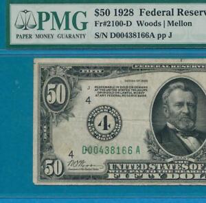 $50.1928 CLEVELAND  DISTRICT  NUMERAL GREEN SEAL FRN PMGVF25 REDEEMABLE IN GOLD