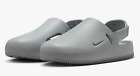 NIB Nike Calm Men's Mules Sandal Removable Strap- Light Smoke Grey
