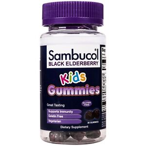 Kids Gummies, Black Elderberry, 30 Gummies Exp 01/2026