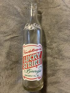 Vintage Lucky Strike Beverages Acl 7oz. Soda Bottle Nashua, N.H. New Hampshire