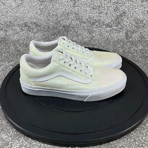 Vans Shoes Women's Size 8.5 Old Skool UV Glitter Sneaker White Cream