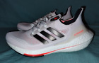 Men's Adidas UltraBoost 21 Running Shoes White / Black / Red Sz 7.5 S23863