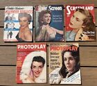 Lot of 5 1950-60’s Movie Magazines, one Marilyn Monroe & Joe DiMaggio Article